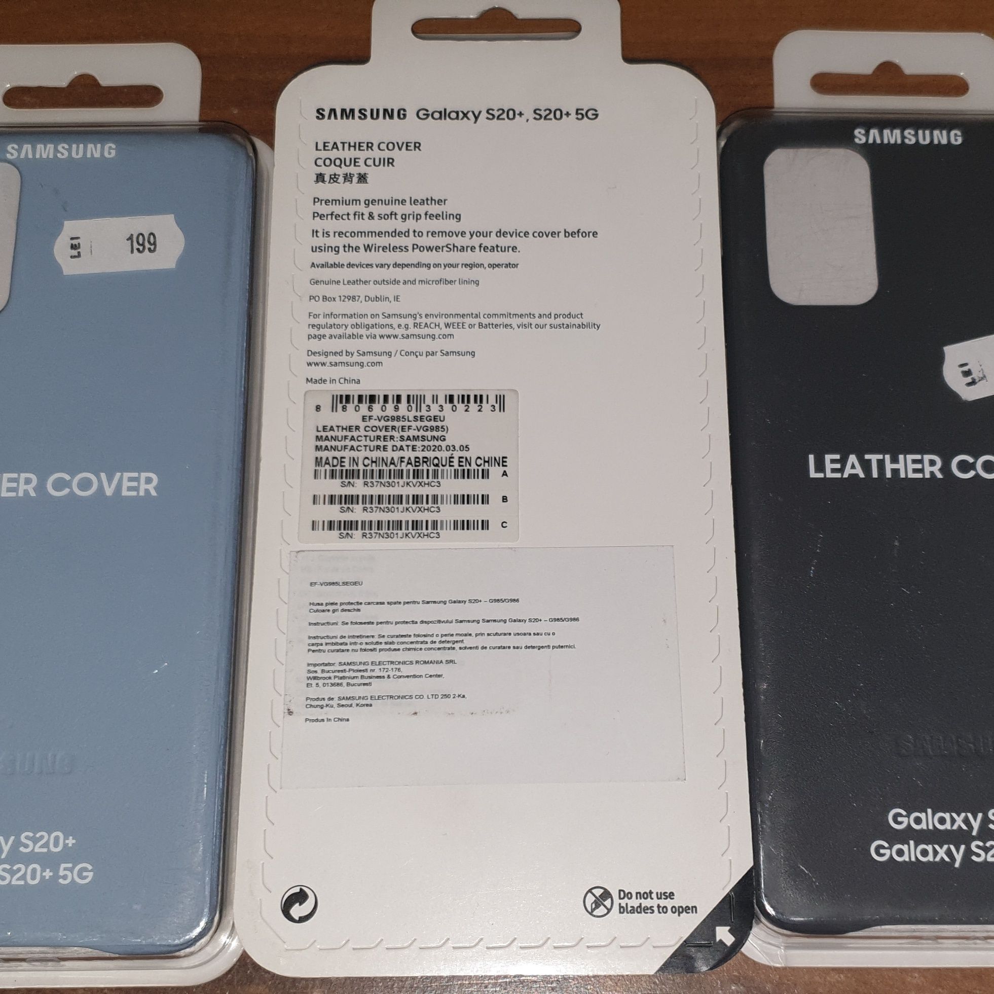 Husa piele originala Samsung Leather Cover S20 Plus G985 S20+ 5G G986