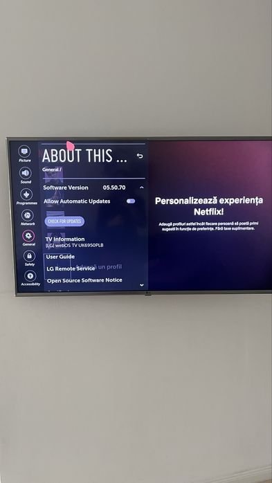 Televizor LED Smart LG, 126 cm, 50UK6950PLB, 4K Ultra HD, Clasa A+