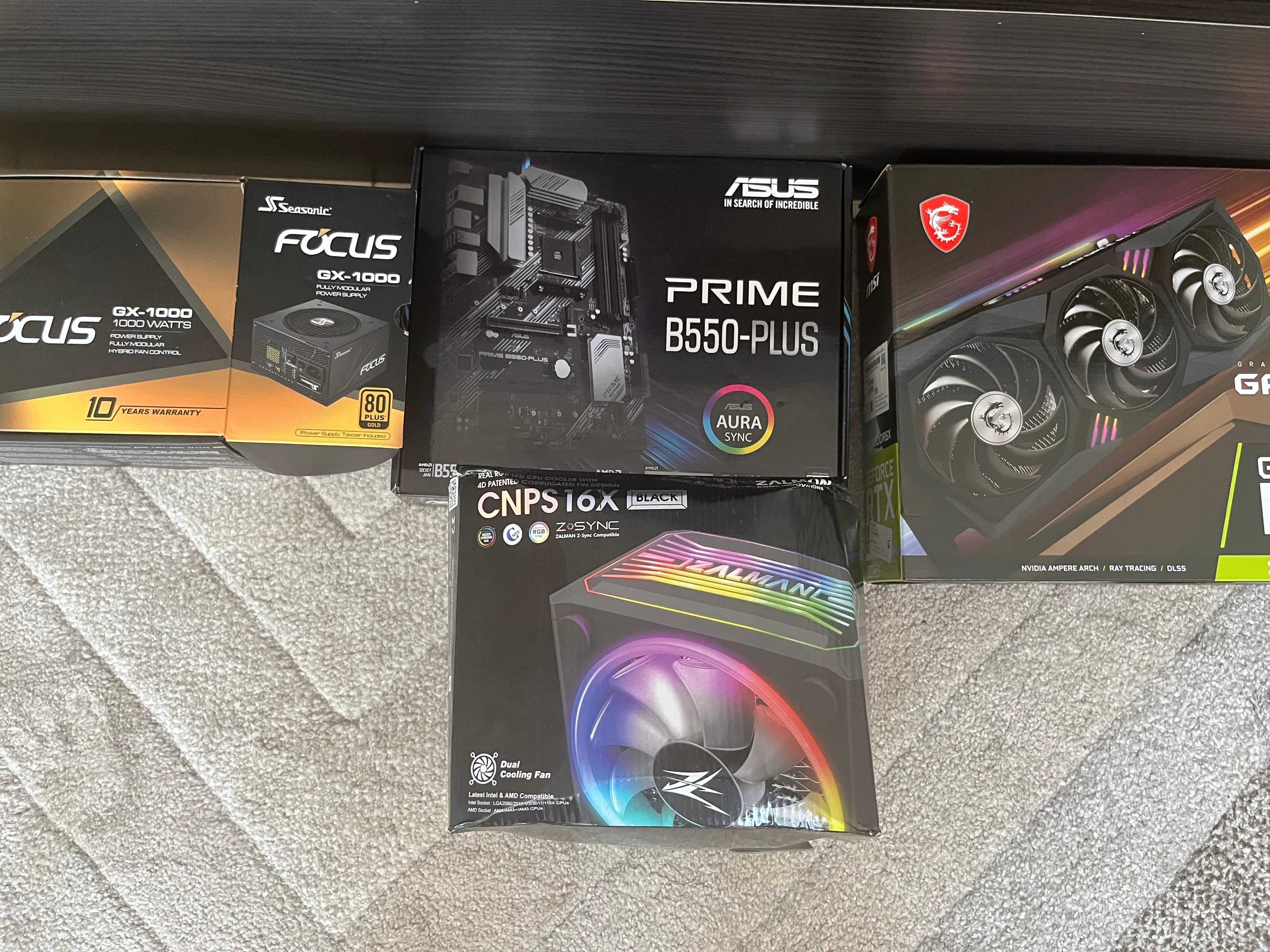 Gaming компютър RTX 3080 Ryzen 9 5900x 32gb ram windows 11 pro