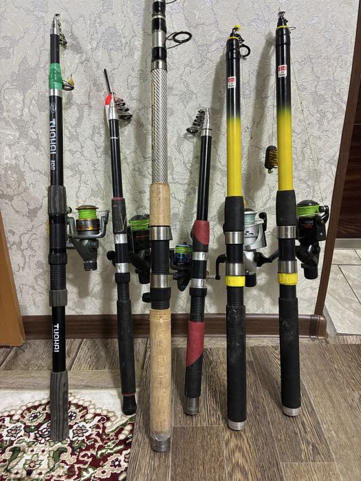 Удочка кармок 6 та 5 тасида катушкаси билан