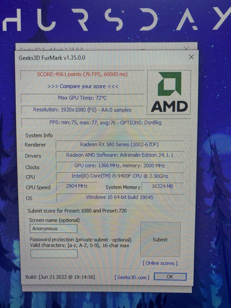 AMD Radeon RX 580 8GB XFX