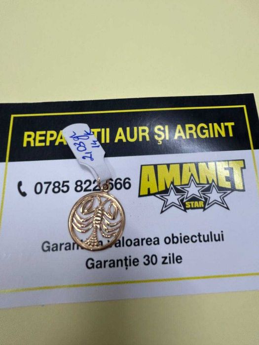 pandantiv aur 14k (m1) staramanet