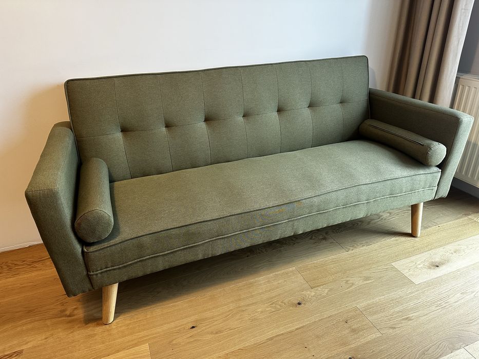 Canapea extensibila verde - 180 x 80