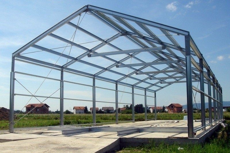 Металлоконструкция. Сварка. Ангар. Сварочные работы. Ворота. Навес