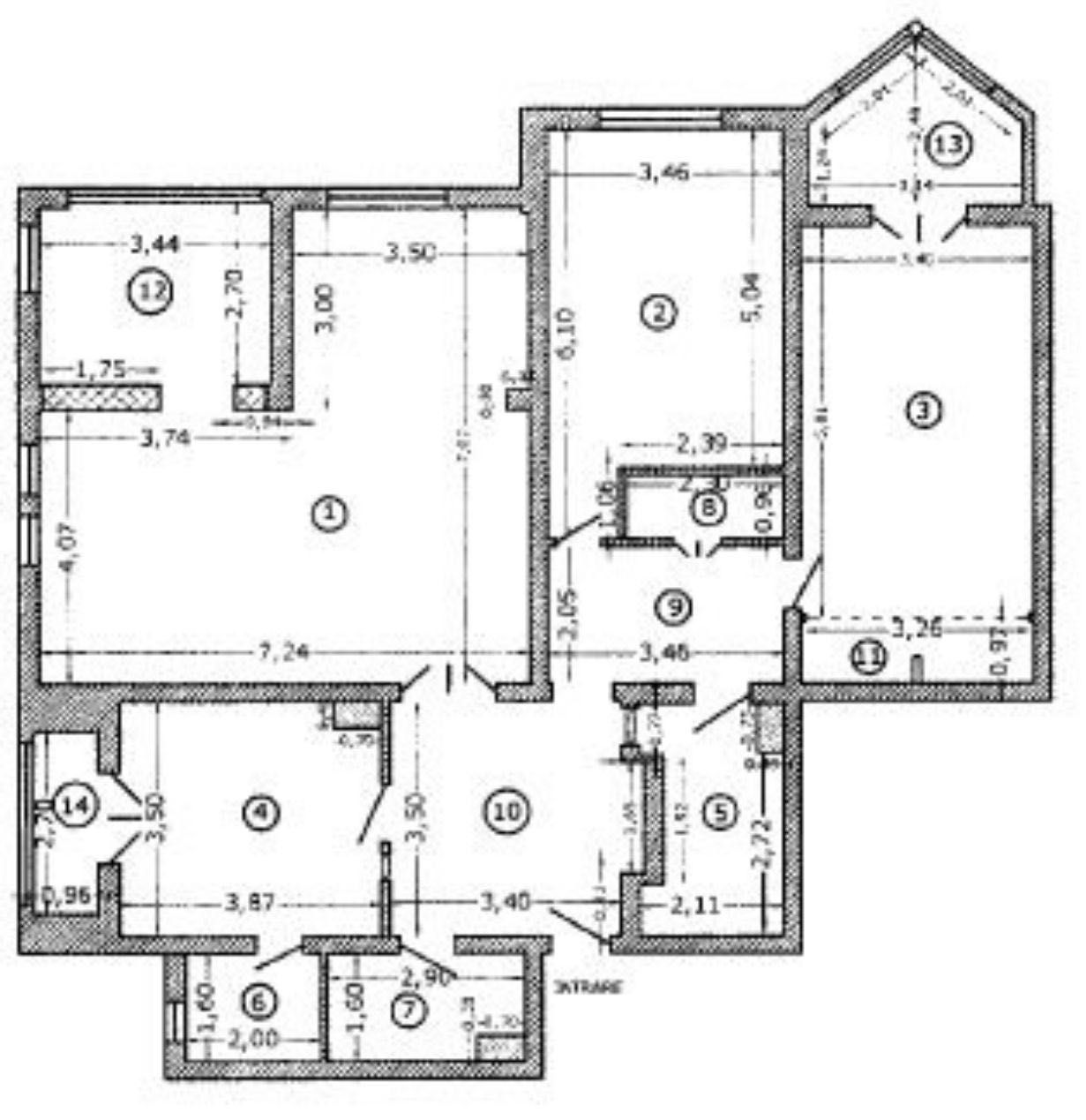 Plevnei - Arcom - 3 camere - boxa si loc de parcare subteran