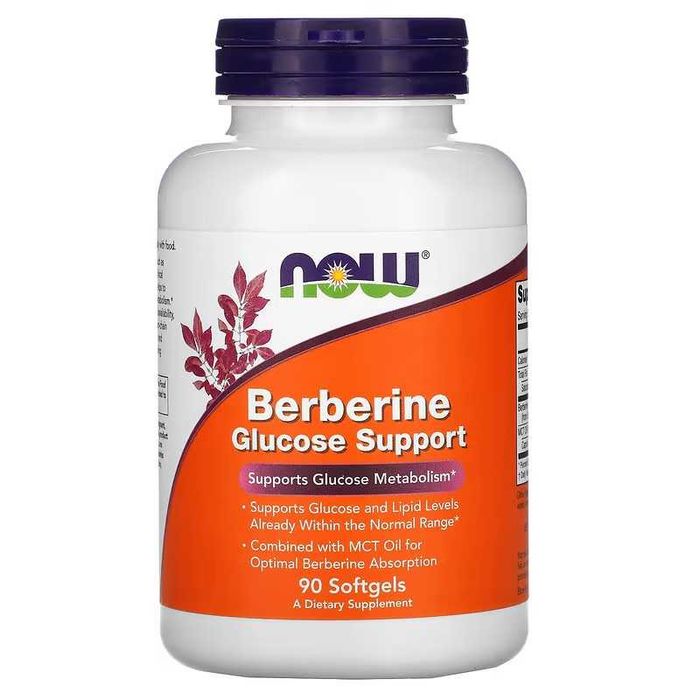 NOW Foods NOW Berberine Glucose Support берберин глюкозы в крови