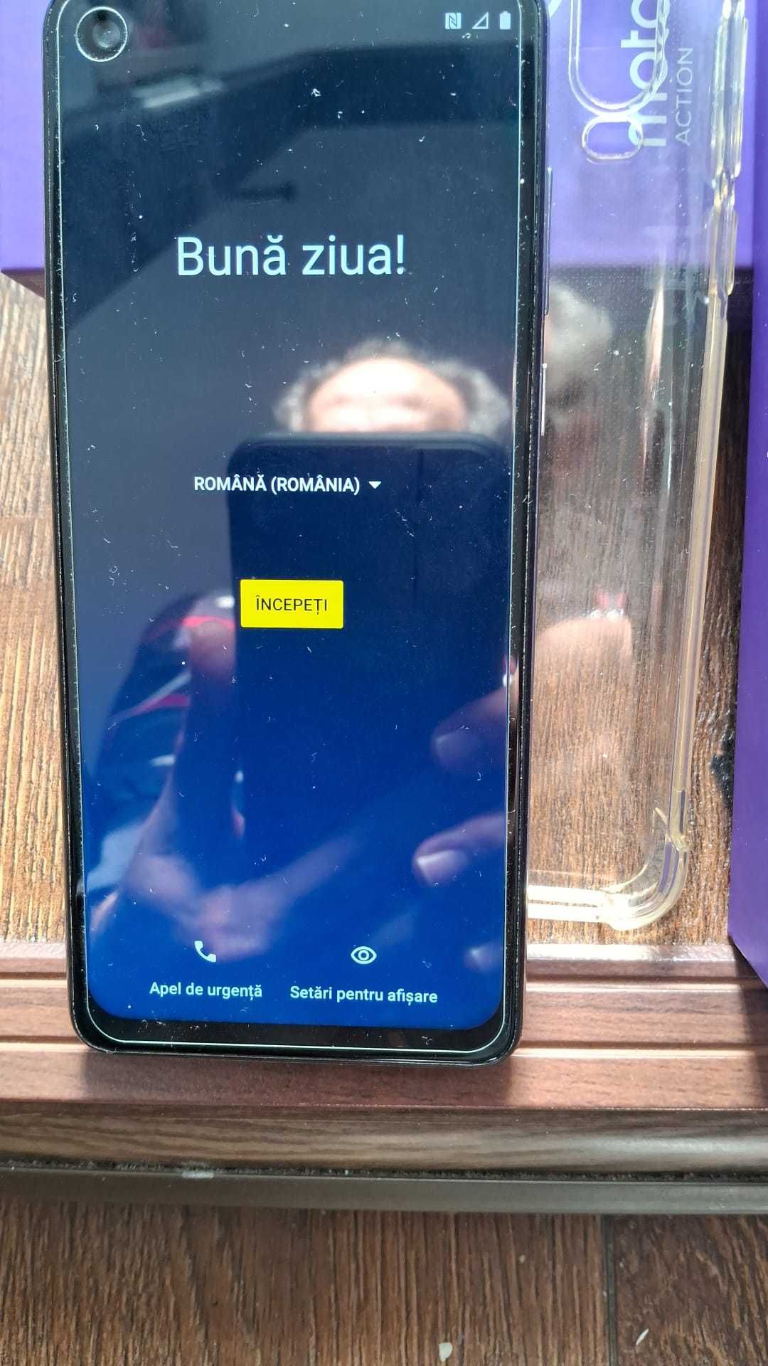 Motorola One Action impecabil la cutie 128GB 4GB RAM, 375 Lei