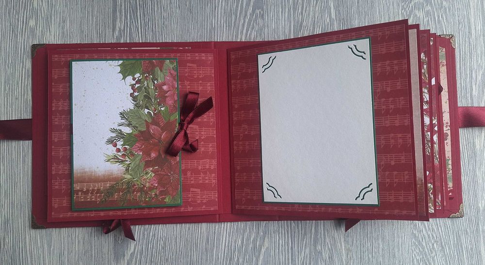 Коледен скрапбук албум "Коледна звезда", ръчна изработка /54.13