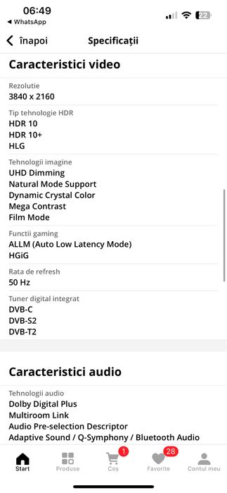 Televizor Samsung 75AU8072, 189 cm, Smart, 4K Ultra HD, LED