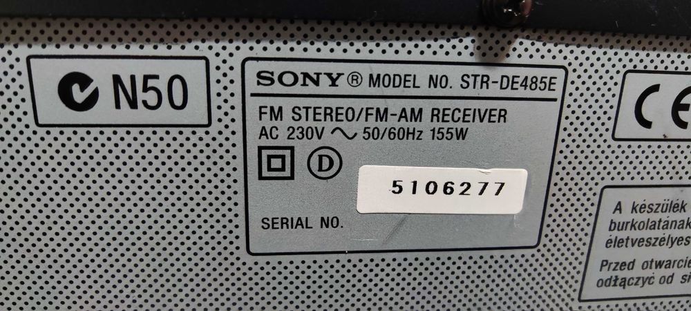 Amplificator Audio Sony STR-DE485E Statie Audio Amplituner Audio