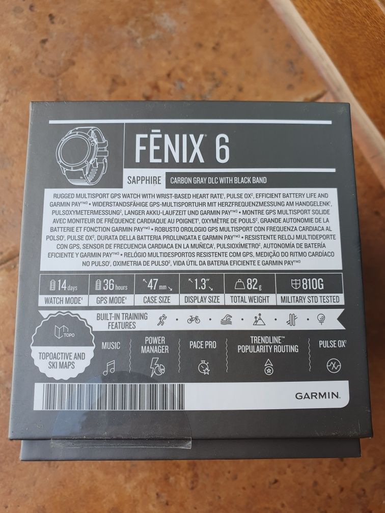Garmin Fenix 6 sapphire