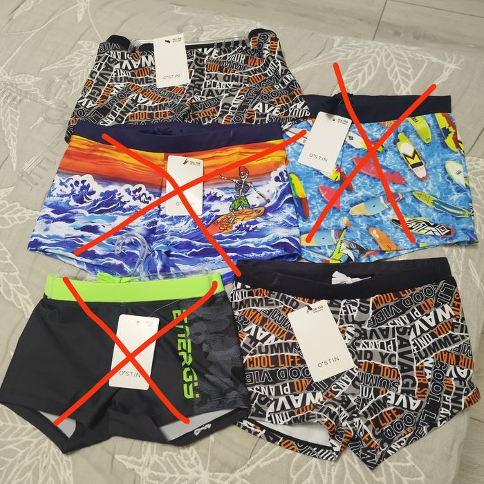 Новые фирменные купальники для девочек, плавки для мальчиков