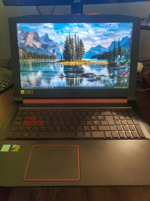 Лаптоп Acer Nitro 5 gaming 32GB RAM/NVMe/NVID GeForce GTX 1050 Ti 4GB