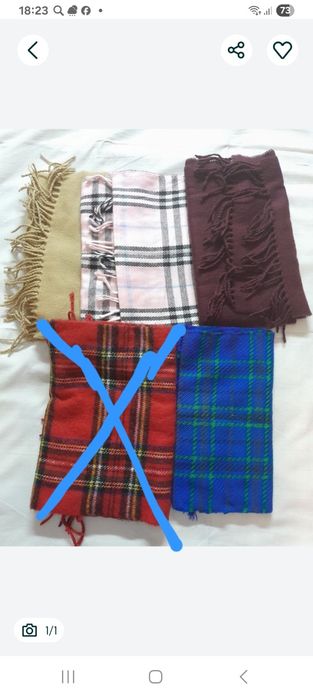 Шарфы зимние разного цвета