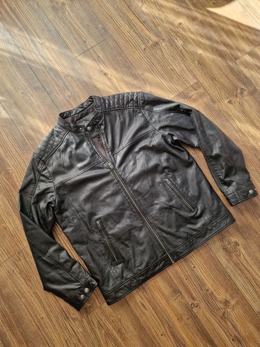 Страхотно мъжко кожено яке JACK SPORTWEAR размер XL , естествена кожа,