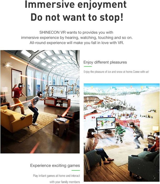 3D VR очила за виртуална реалност за телефони 4.7-6.7" с дистанционно