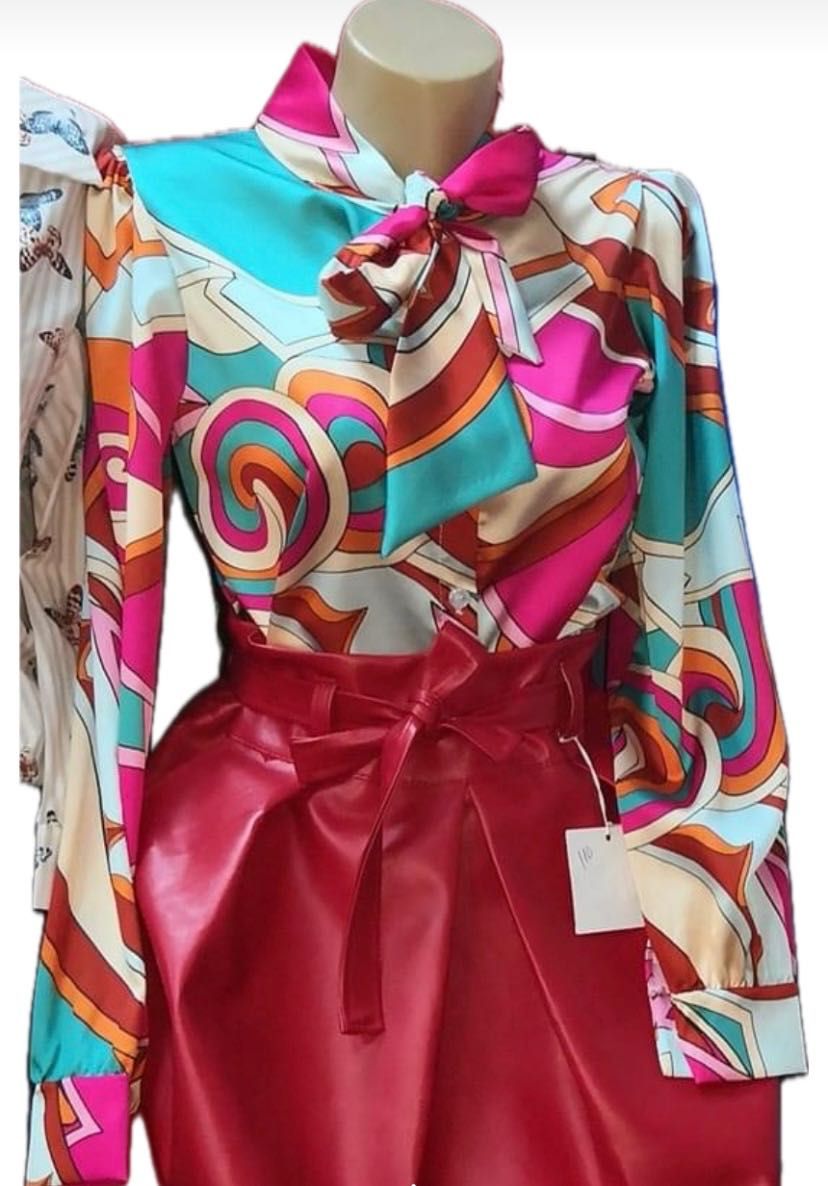 Camasa eleganta multicolora