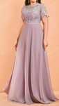 Rochie eleganta culoare mov  deschis bust 120