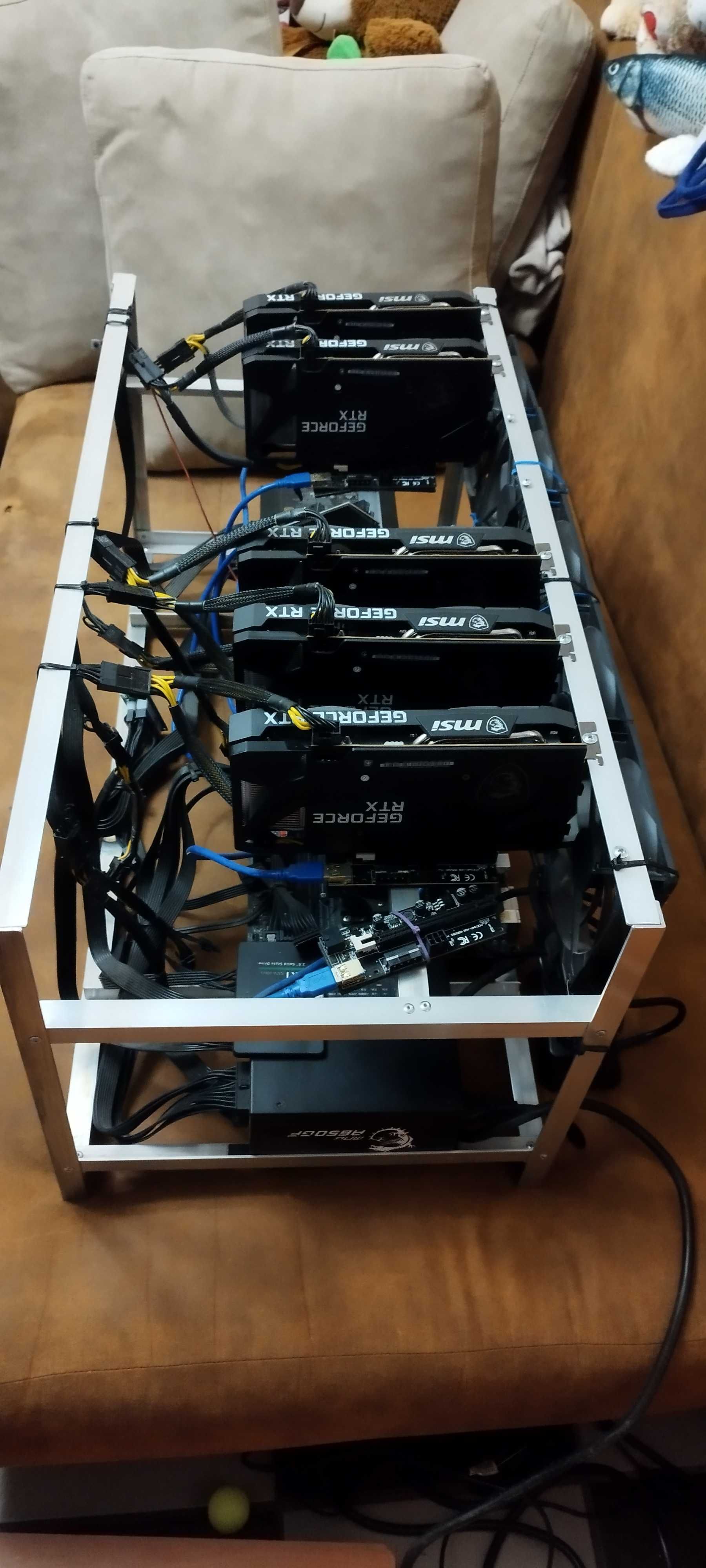 Копачка / mining rig - 5x MSI RTX3060