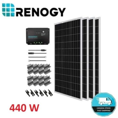 Kit Complet Curent Electric Panou Solar 440W+controler Ofer Montaj