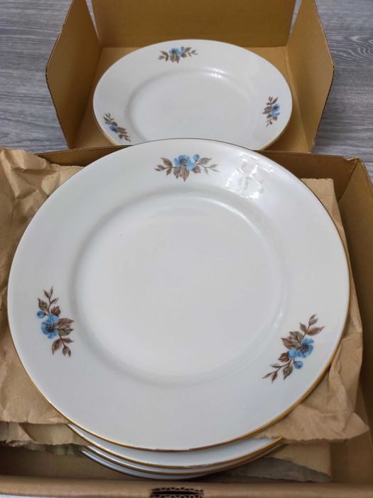 Set farfurii, fir auriu Noi