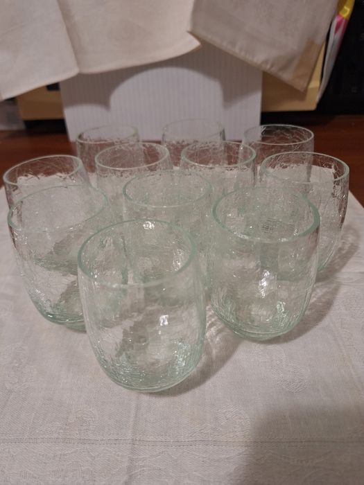 11 Pahare de suc din sticla crăpata produse de holding de anchor