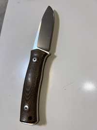Lionsteel Fixed Blade M390 satin Green CANVAS handle