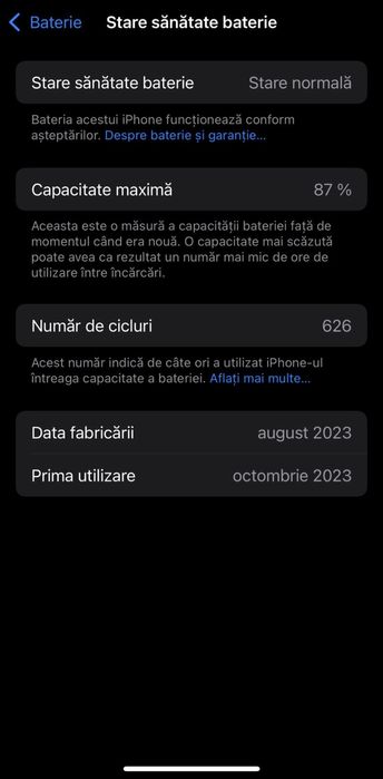 Iphone 15 PRO 256GB Black Titanium !!!FARA SCHIMB!!!