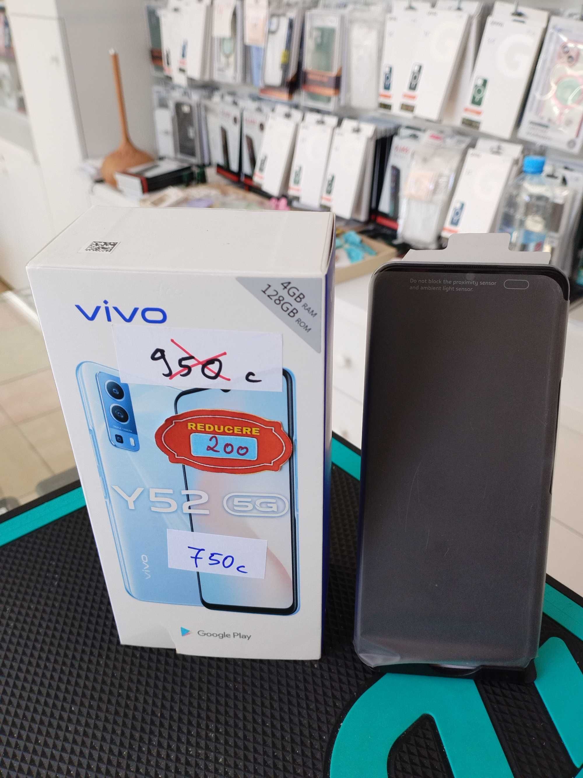 VIVO Y52 5G, 4GB/128 GB, Nou, Garantie, Transport gratuit