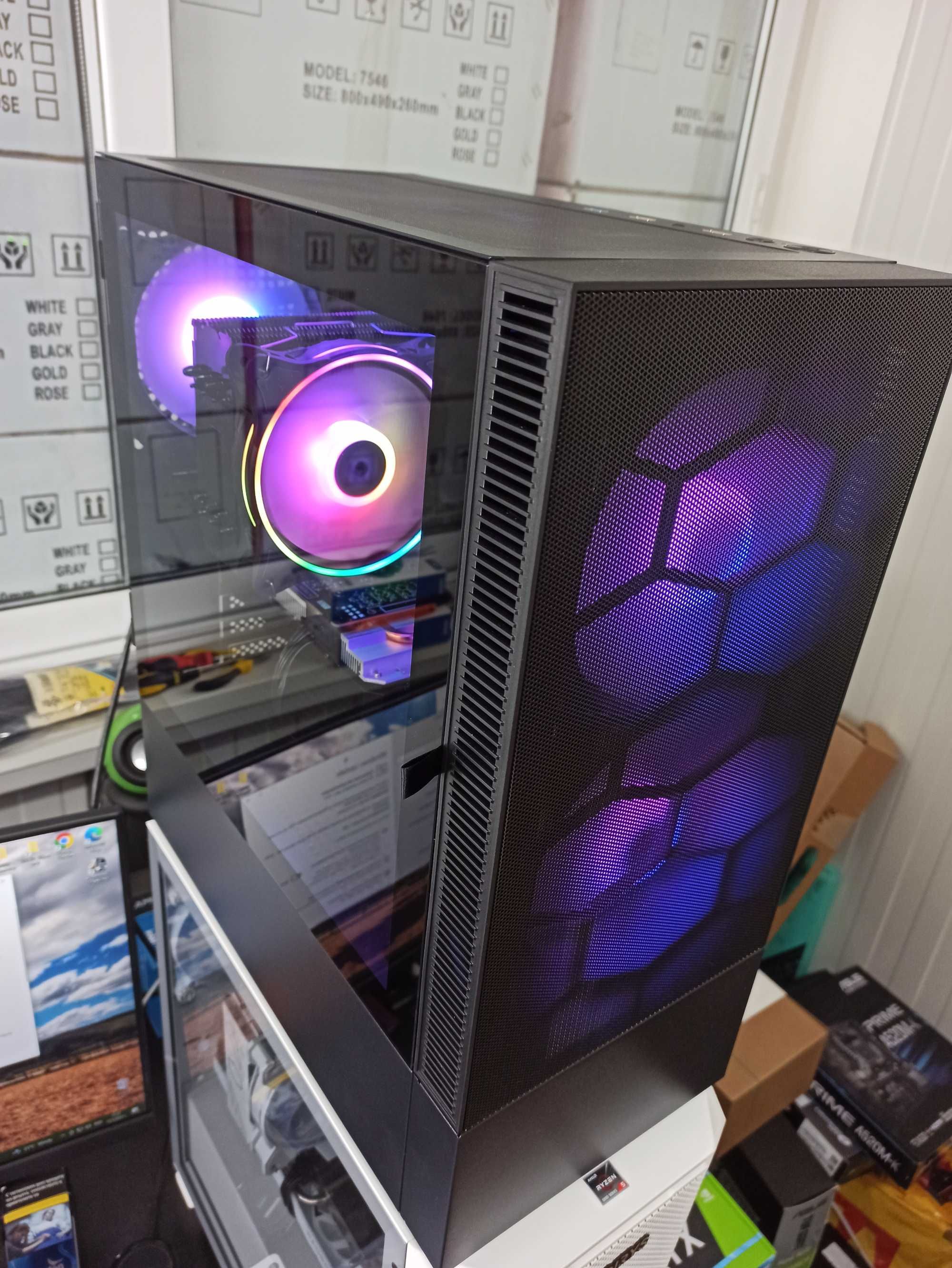 Гейм компютър 14/28-Ядрен с Intel / RTX 2060 12Gb /RAM 32Gb/ SSD/ 650W