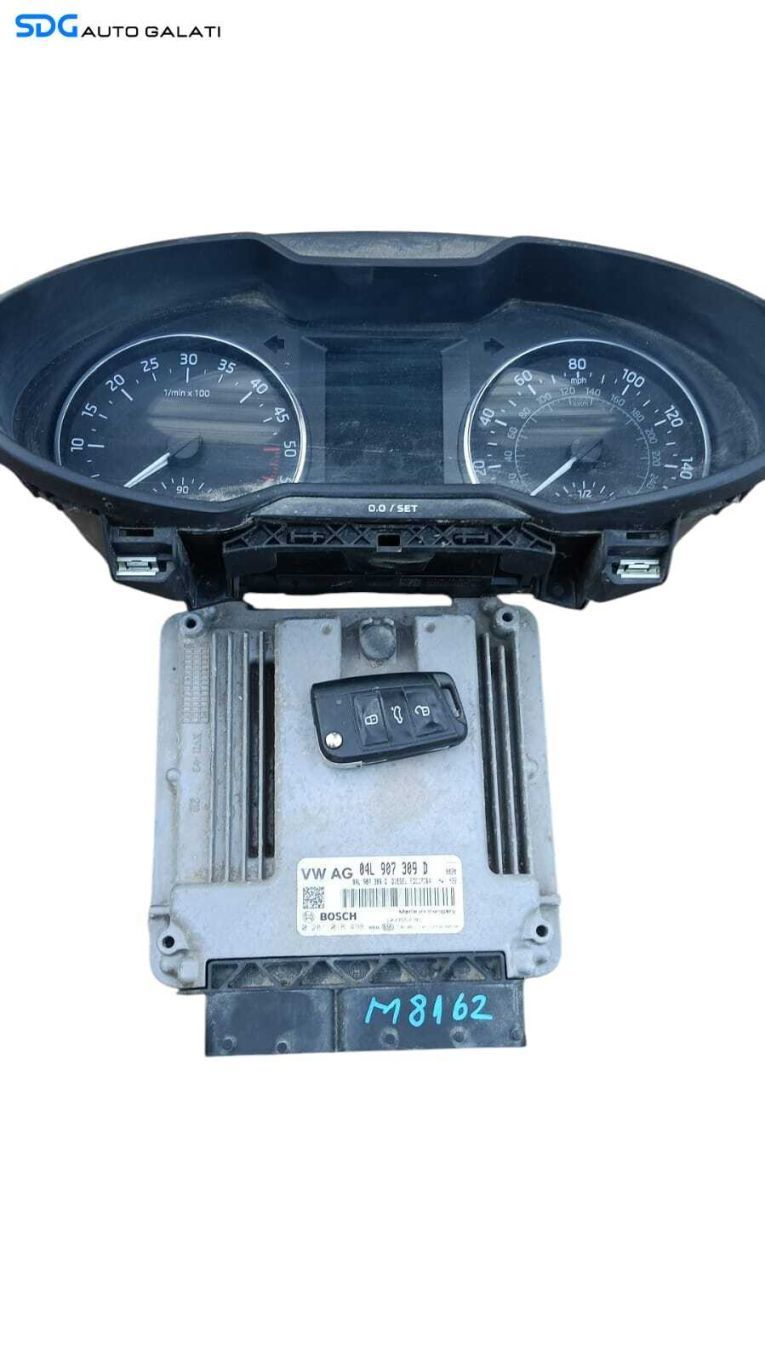 Kit Pornire ECU Calculator Motor Ceas Bord Imobilizator Cip Cheie Skoda Octavia 3 2.0 TDI CKF 2013 - 2021 Cod 5Q0937086AA 04L907309D 0281018498 5E0920951 [M8162]