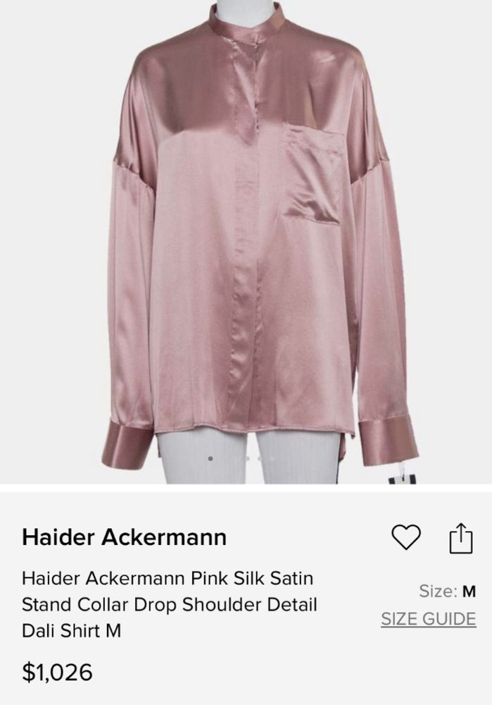 Сако коприна 100% Haute Couture Heider Ackermann