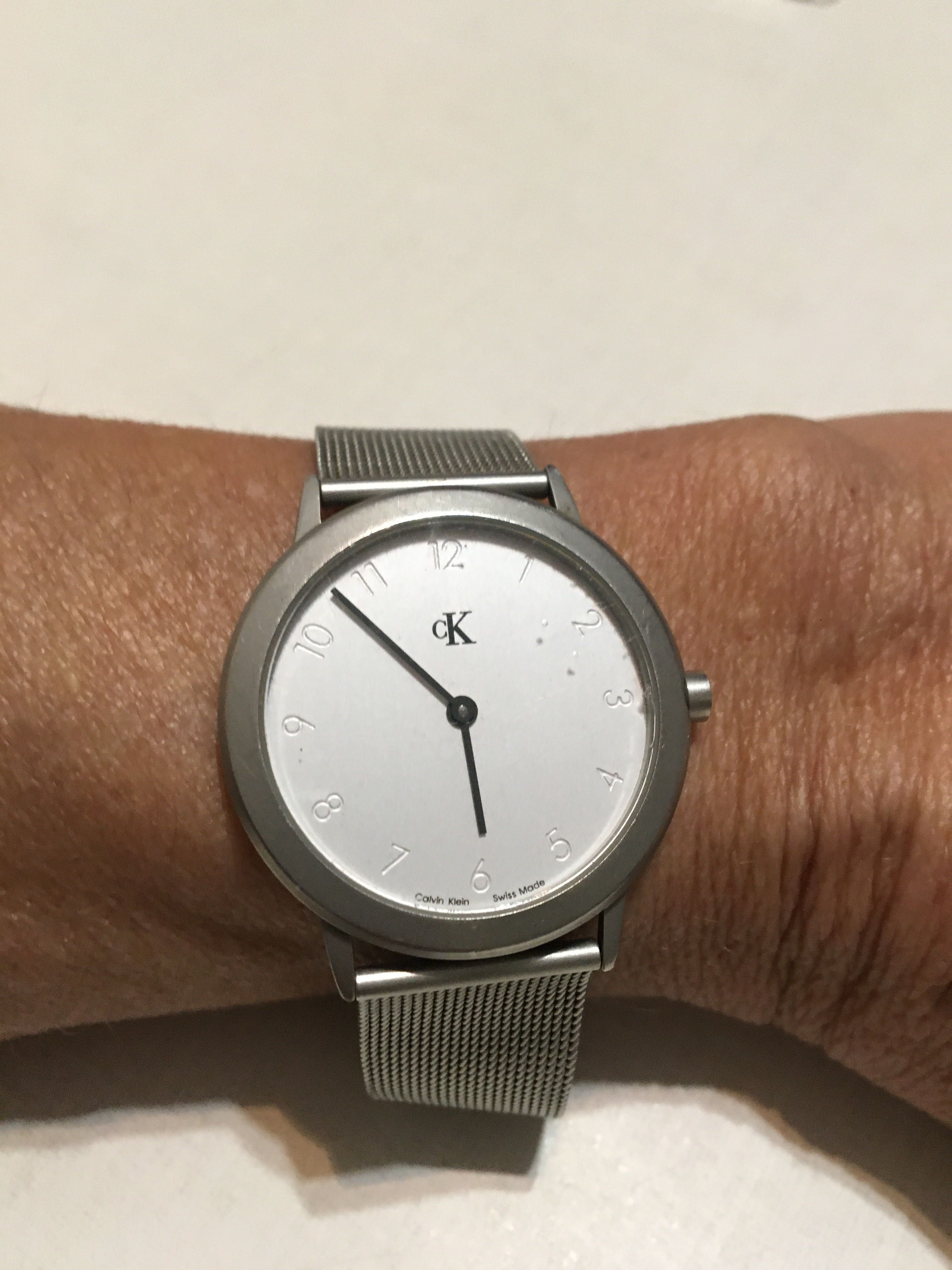 Calvin Klein - K 3111,K 3112 швейцарски мъжки часовник - сребрист