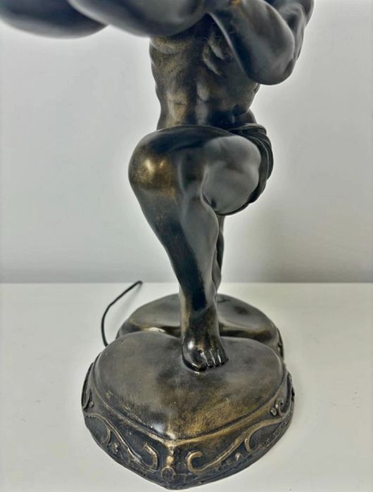 Statuieta lampa art deco 75 cm