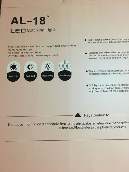 Продается  кольцевая лед лампа AL- 18 led soft