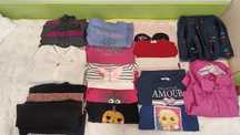 Lot bluze,jersee,colanti grosi,geaca,fusta 134-140