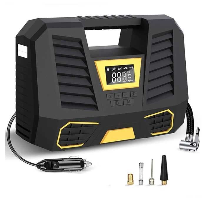 Компресор дигитален за гуми 12V – T146