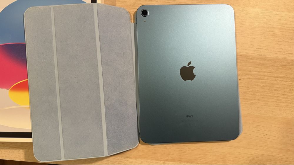 iPad 10, 2022, bleu + garantie Decembrie 2025 + smart cover, full box