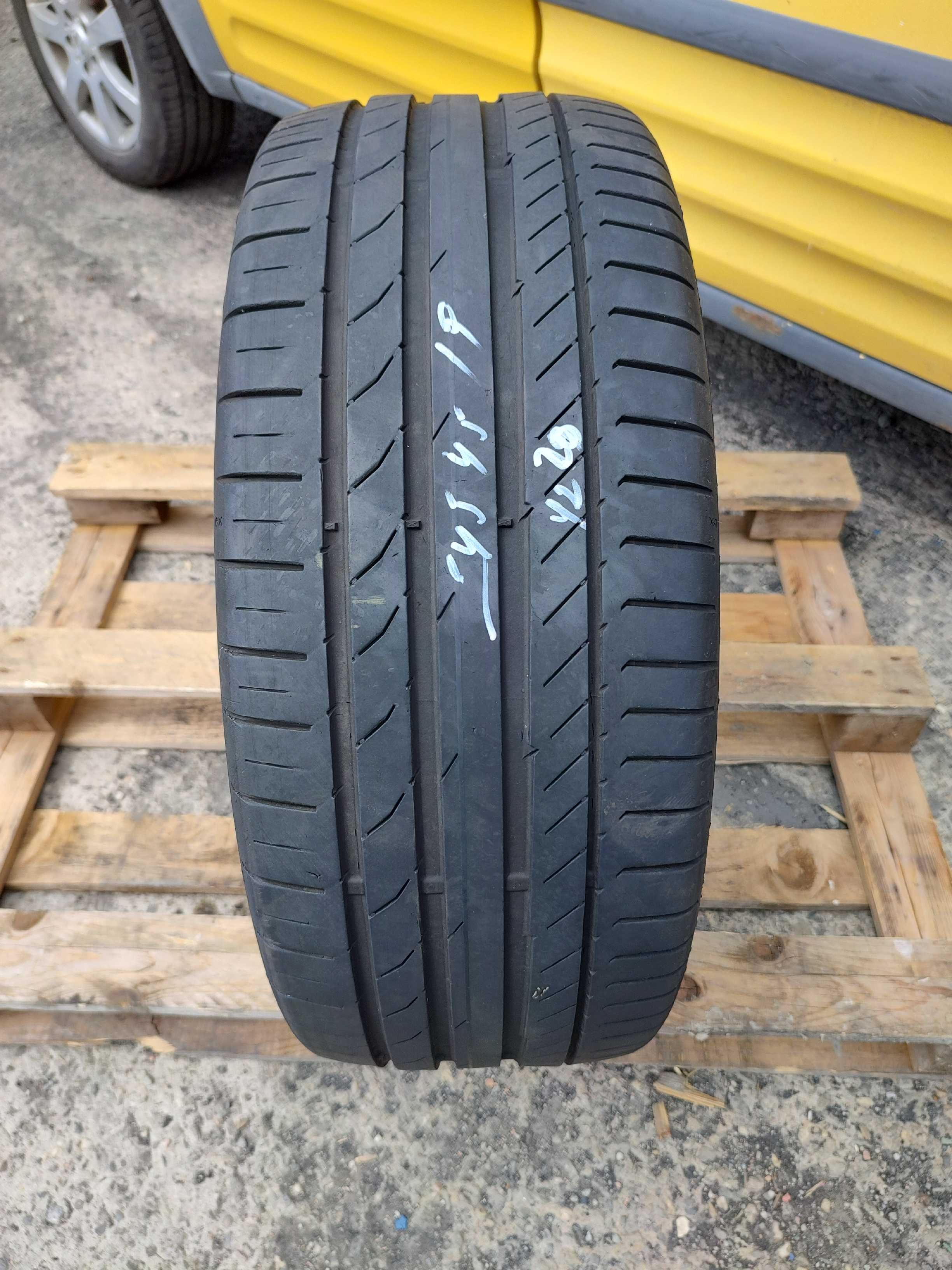 245/45/19 Континентал Sport Contact 2020г 4,5-5мм Единичка