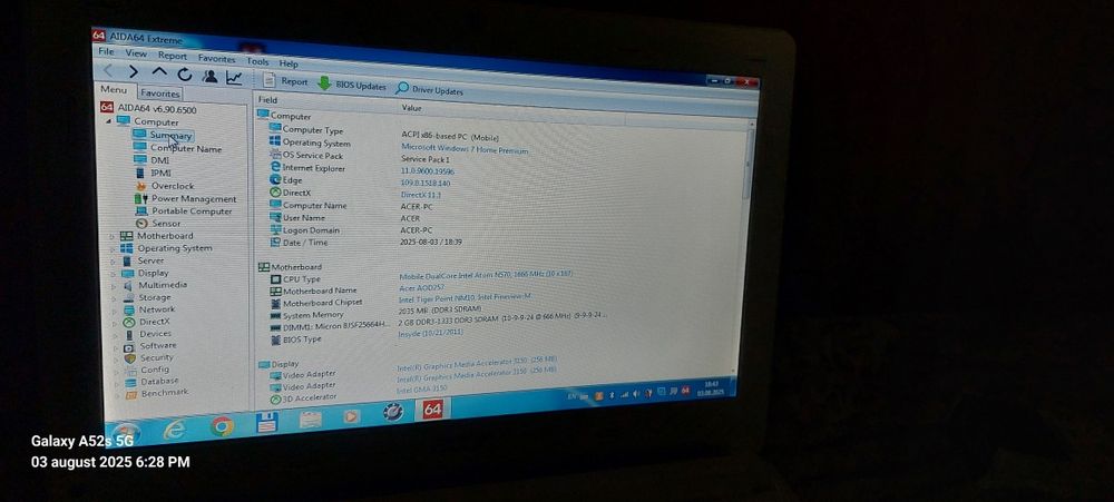 Laptop Acer Aspire Happy