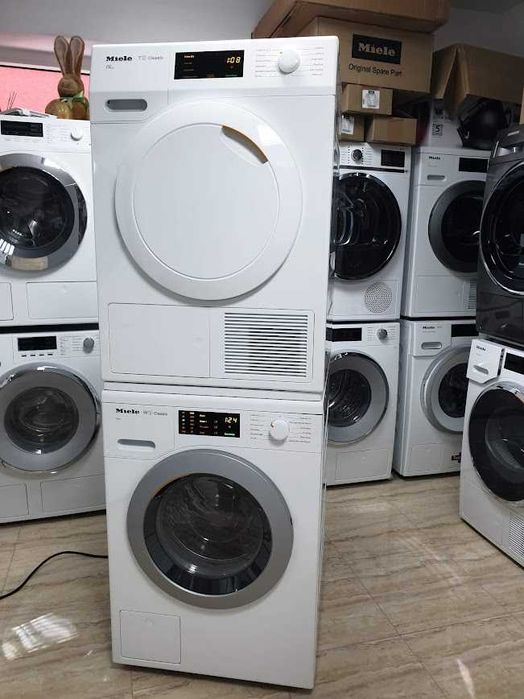 UK Miele Пералня и Сушилня Комплект Миеле 12м Гаранция