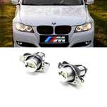 Set LED Canbus Angel Eyes lumina alba BMW Seria 3 E90 E91 LCI facelift