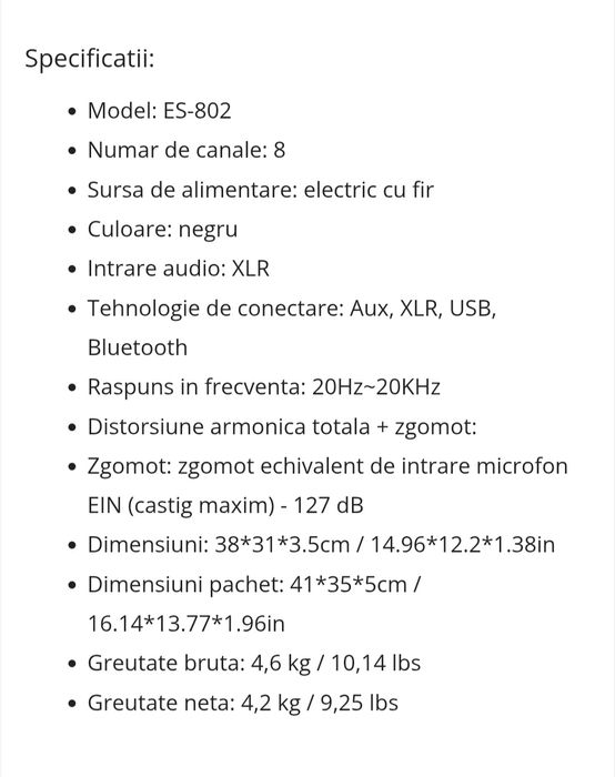 mixer profesional schimb cu boxe active pasive sau orgă