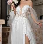 Rochie de mireasă romantică – nouă, nepurtată – mărime XS – albă