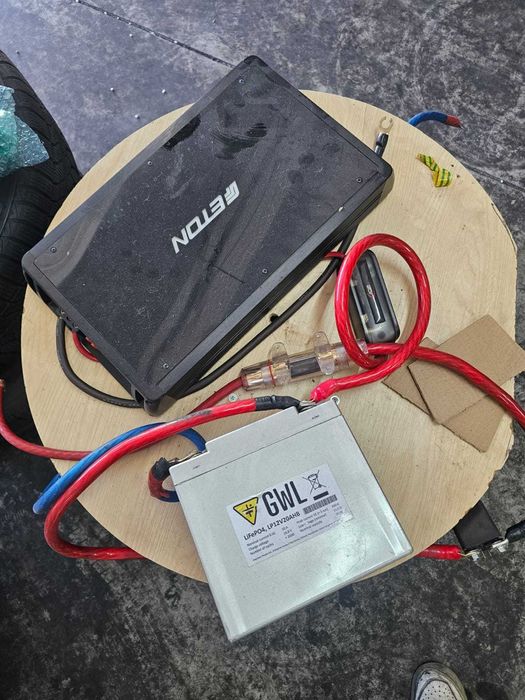 Kit statie amplificare Feton Ecc 500.4 cu baterie si convertor sunet