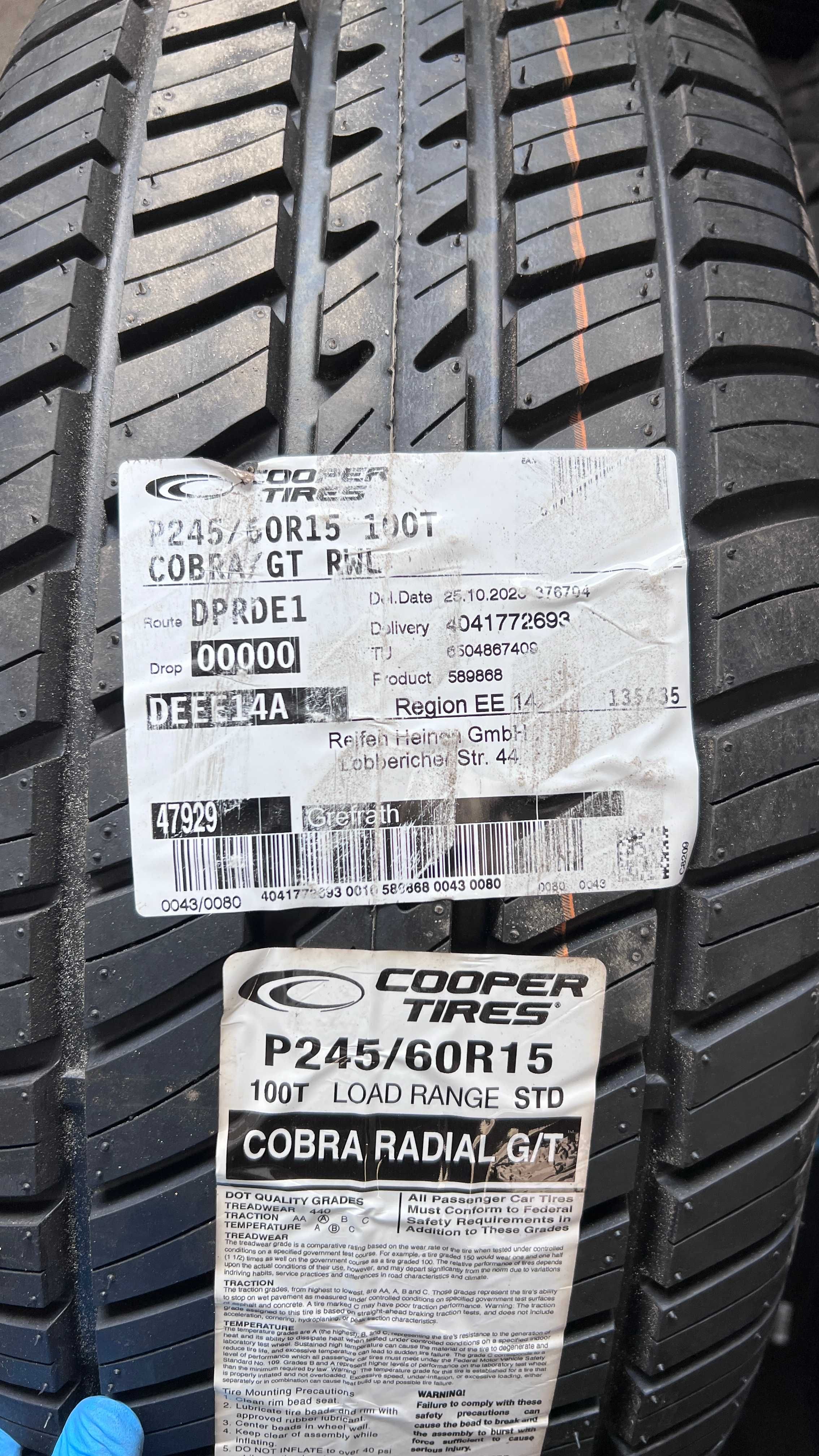 Anvelope vara allseason clasice Cooper Cobra Radial  245/60 R15