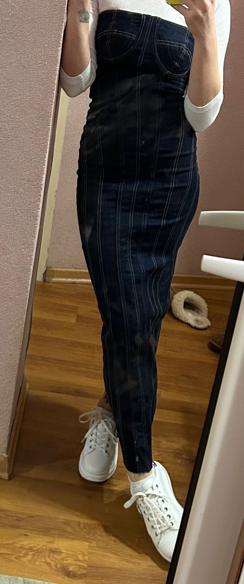 Дънкова рокля Zara XS