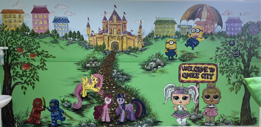 Стенаға сурет салу