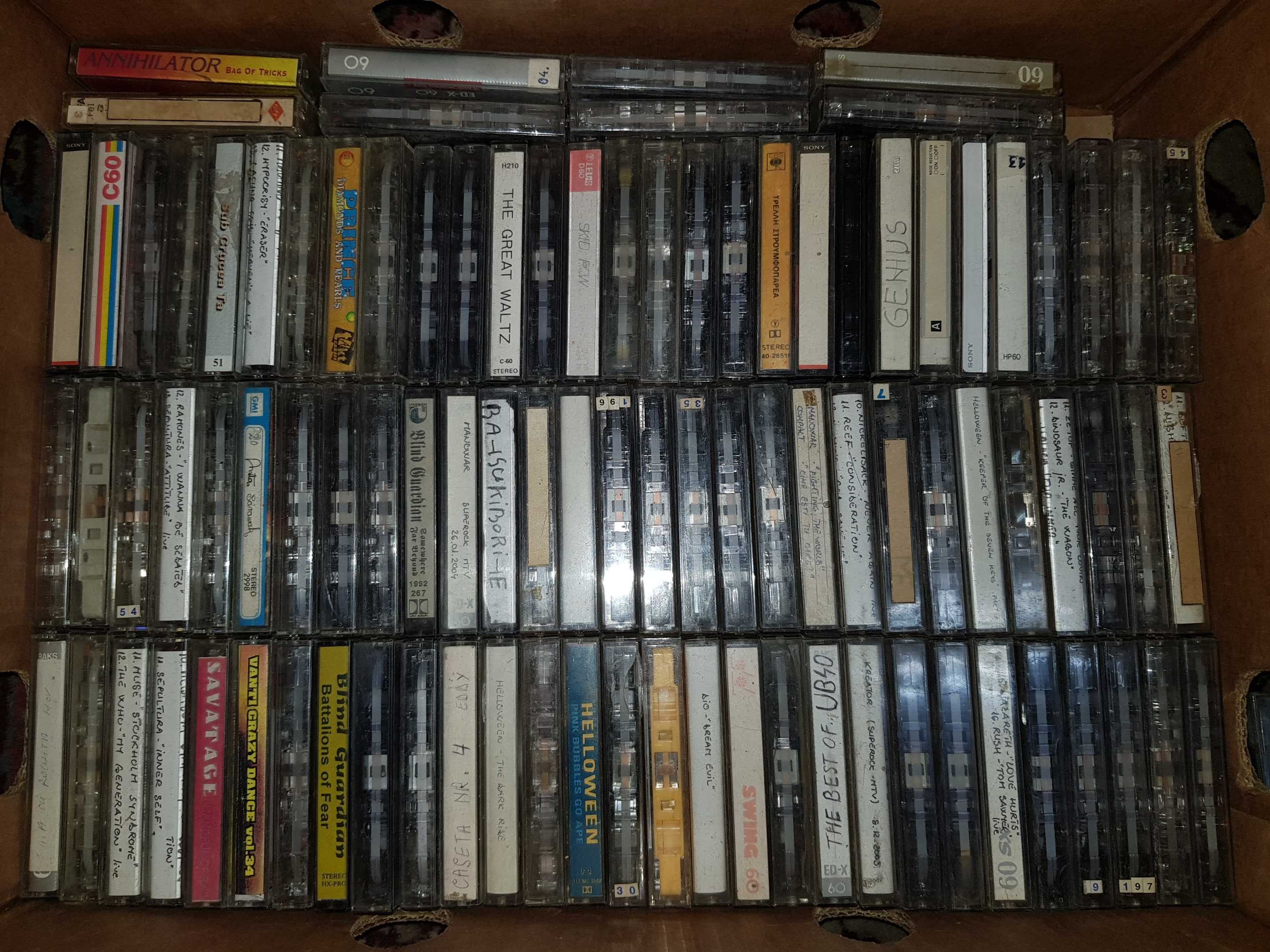Lot Colectie 150 Casete Audio Muzica Diferite Marci Durate Sony Basf
