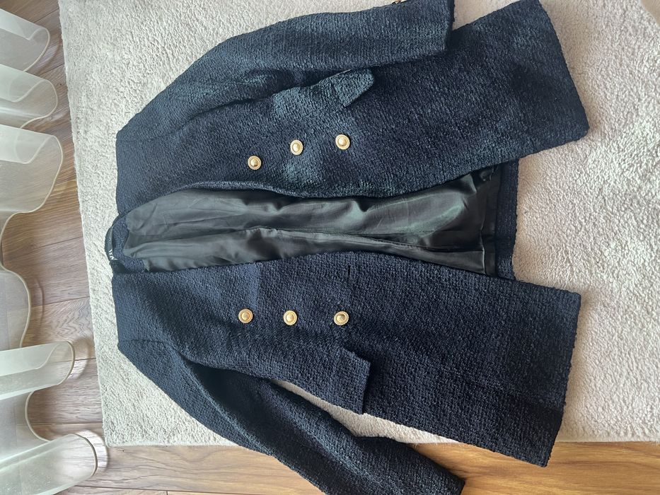 Тъмносиньо сако Zara